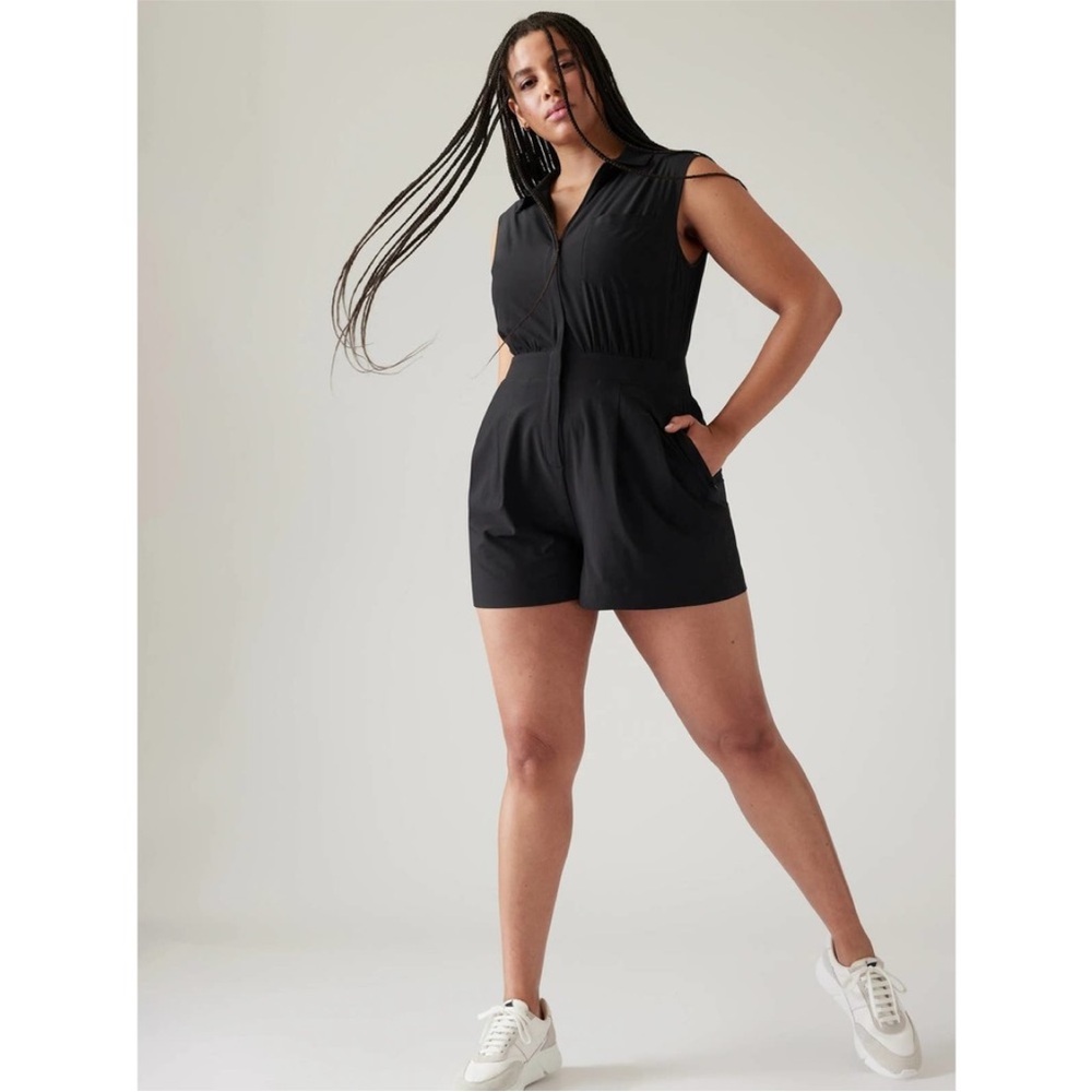 Athleta Brooklyn Romper | Size 16 | Black